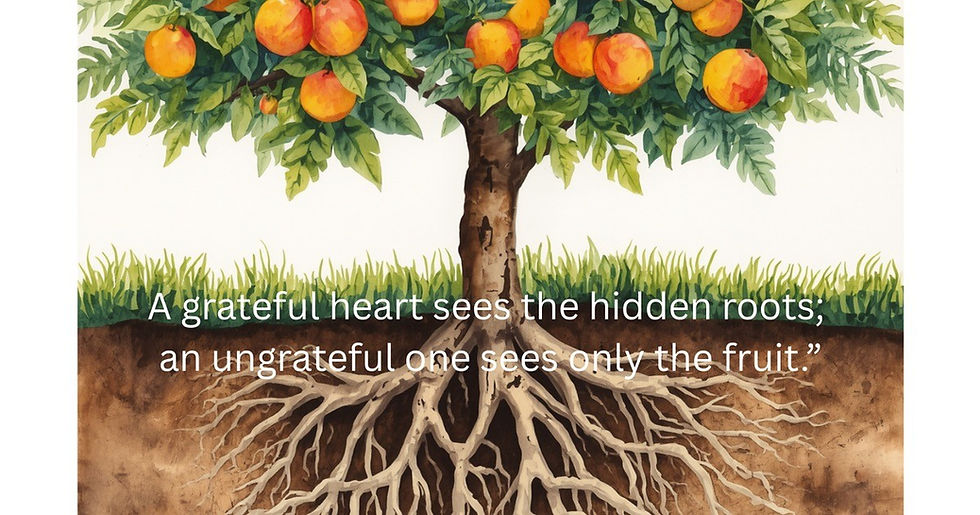 A Grateful Heart Sees the Hidden Roots