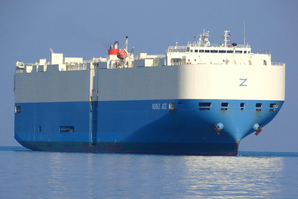 Vehicle Carrier in the Panama Canal