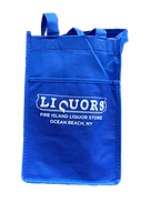 Blue wine storage bag with our logo on it.