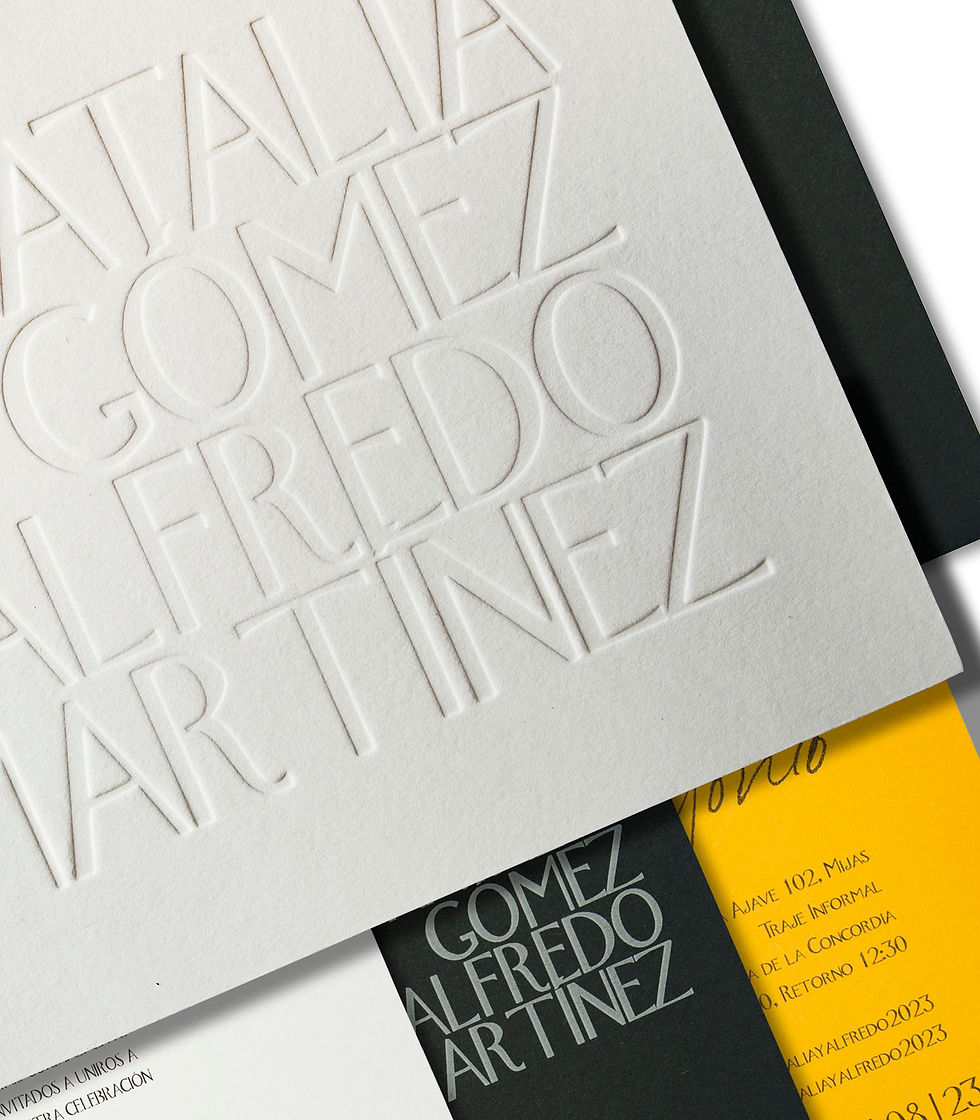 Invitación de boda moderna y elegante - Domitia