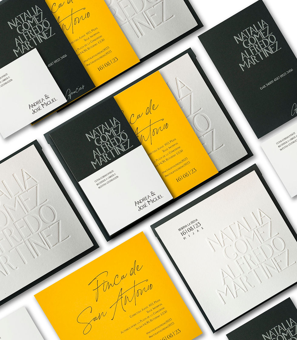Invitaciones de boda modernas
