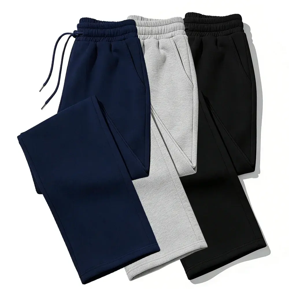 Mens Sweatpants Straight Fit Joggers for Sports and Streetwear Loose Oversized C