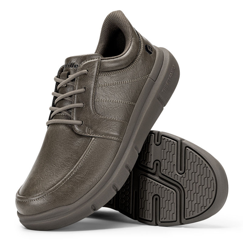 FitVille Wide Width Slip On Dress Oxfords for Men, Lightweight Business Walking