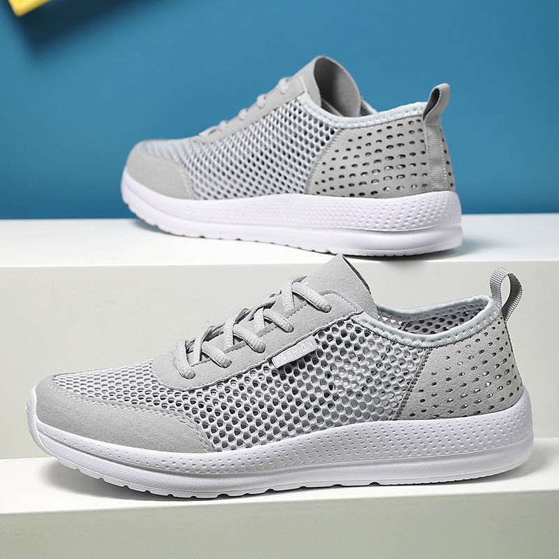 Miniatura: Men Soft Sport Shoes Breathable Fashion Mesh Running Shoes Comfortable Man High 
