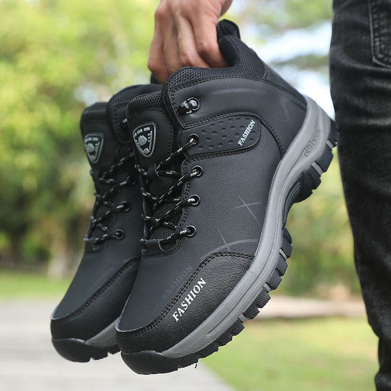 Retro Men Hiking Boots for Spring Autumn Comfort Breath Anti Slip Hiking Shoes O