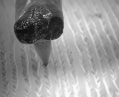 slow motion vinyl stylus tracking record