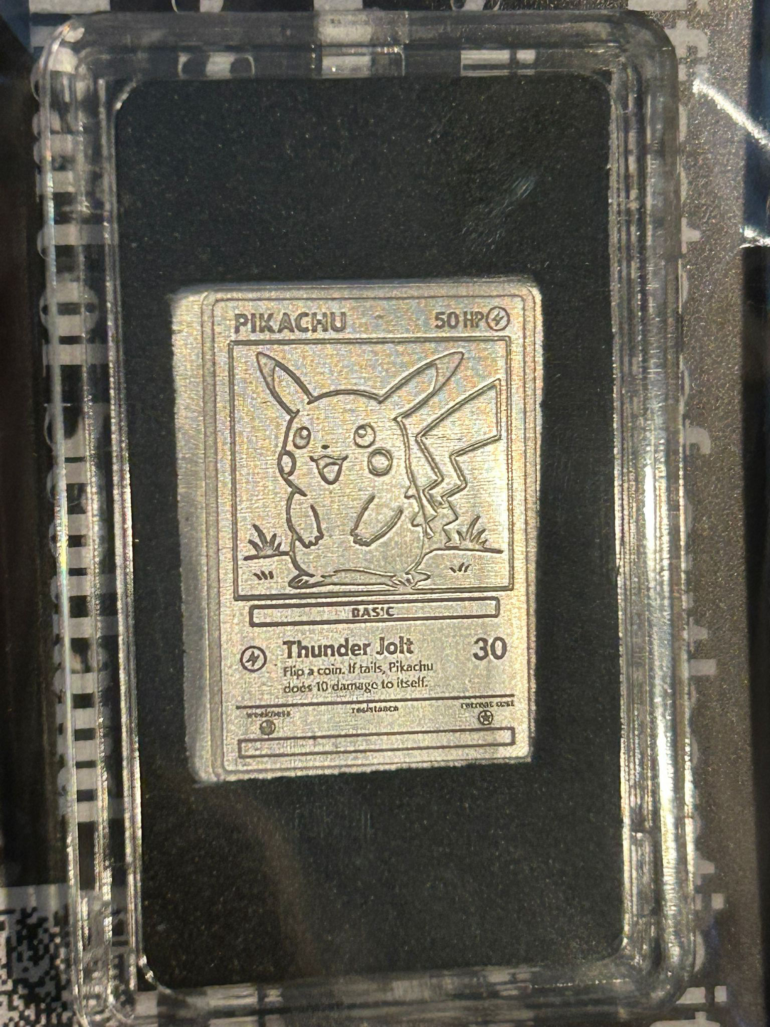 6 Gram inspired Pikachu Tribute Card – 999 Fine Silver