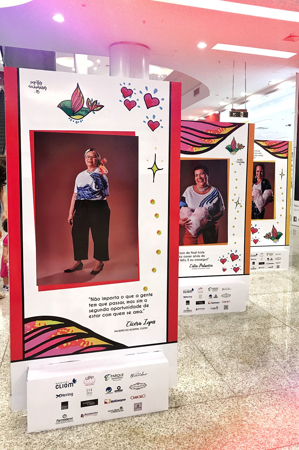 Um pouco da exposição do Hospital Cliom no Parque Shopping.