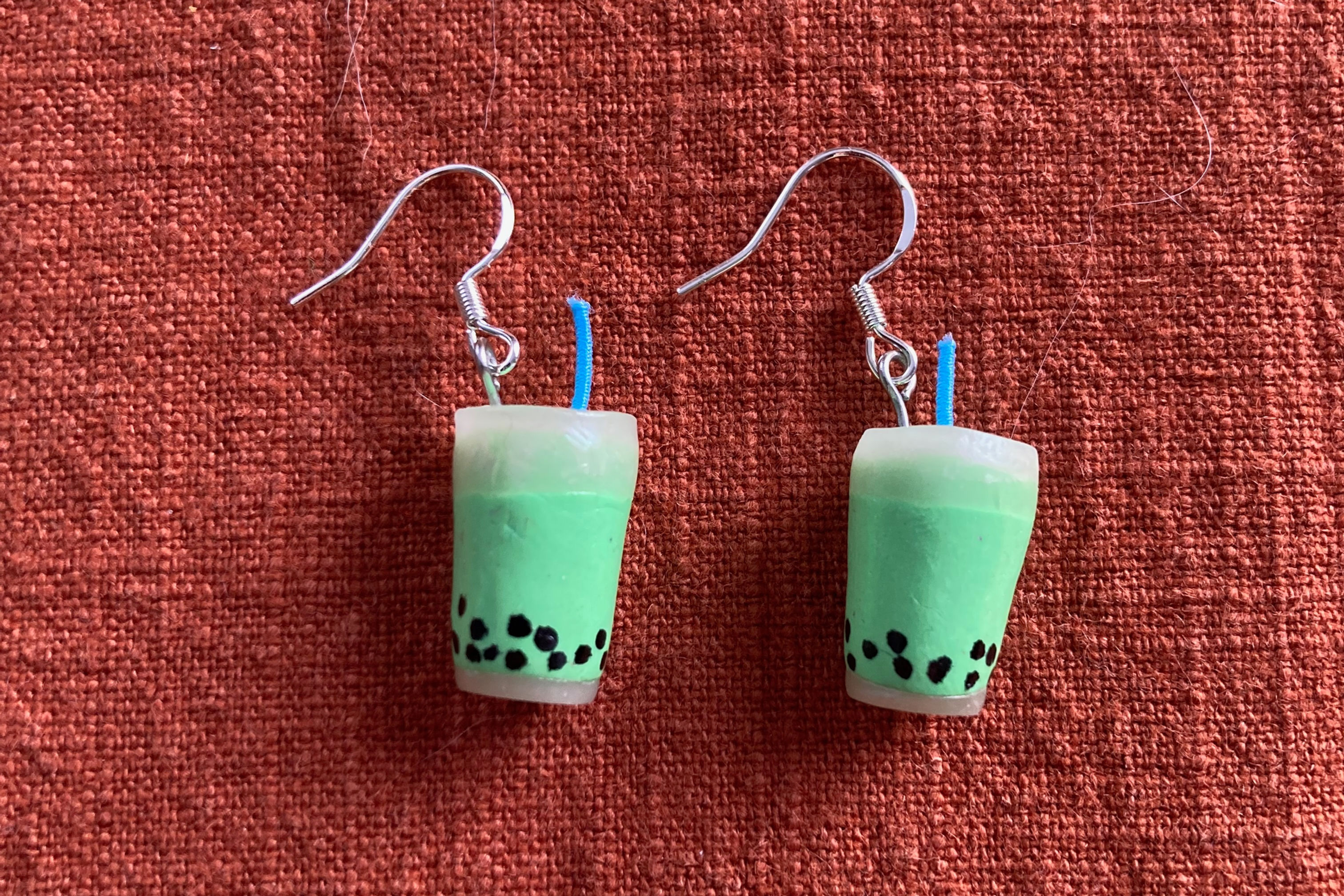 Bubble tea earrings