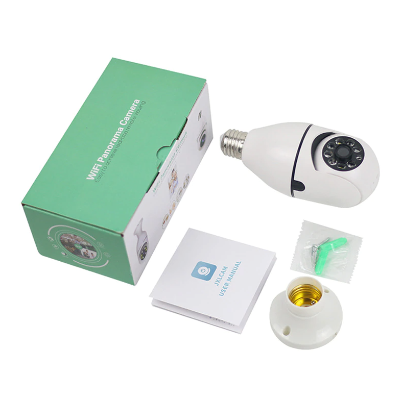 Thumbnail: 360° 1080P IP E27 Light Bulb Camera Wi-Fi IR Night Smart Home Wireless Security