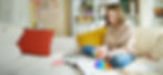 young girl with possible autism in bedroom