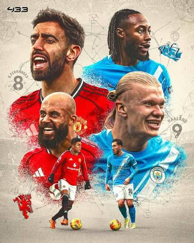 Manchester derby is one of English football's most iconic rivalries via 433 (Instagram).