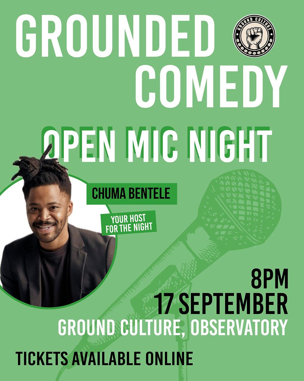 Grounded Comedy Open Mic Nights