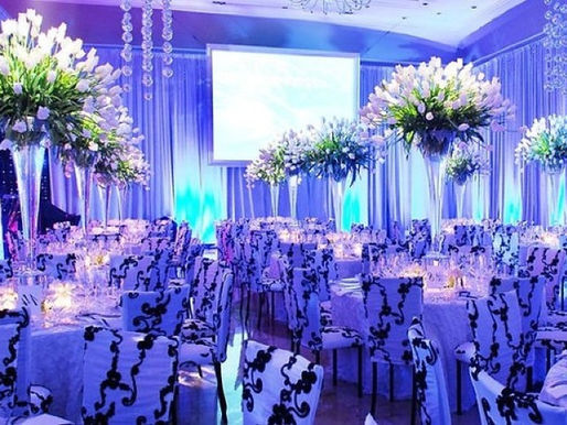 Свадьба в синих, голубых тонах