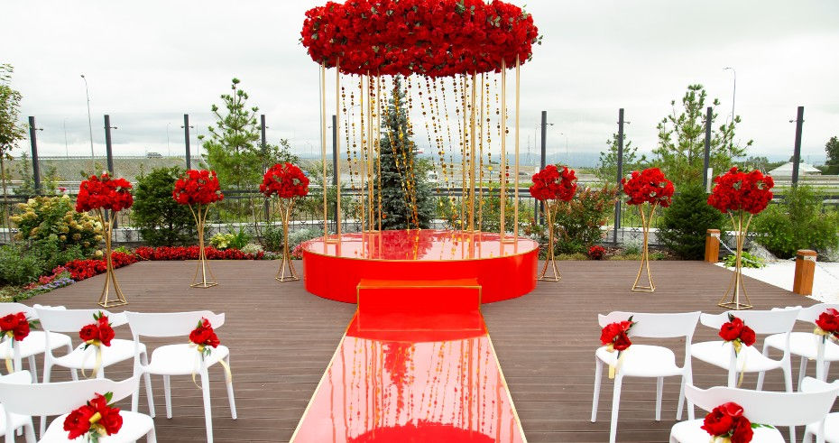 декор свадьбы оскар украшение зала