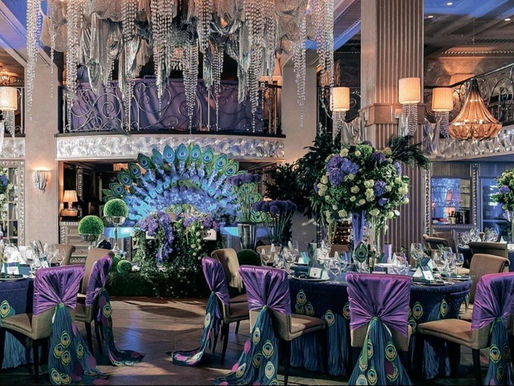 Свадьба в стиле «павлинье перо»