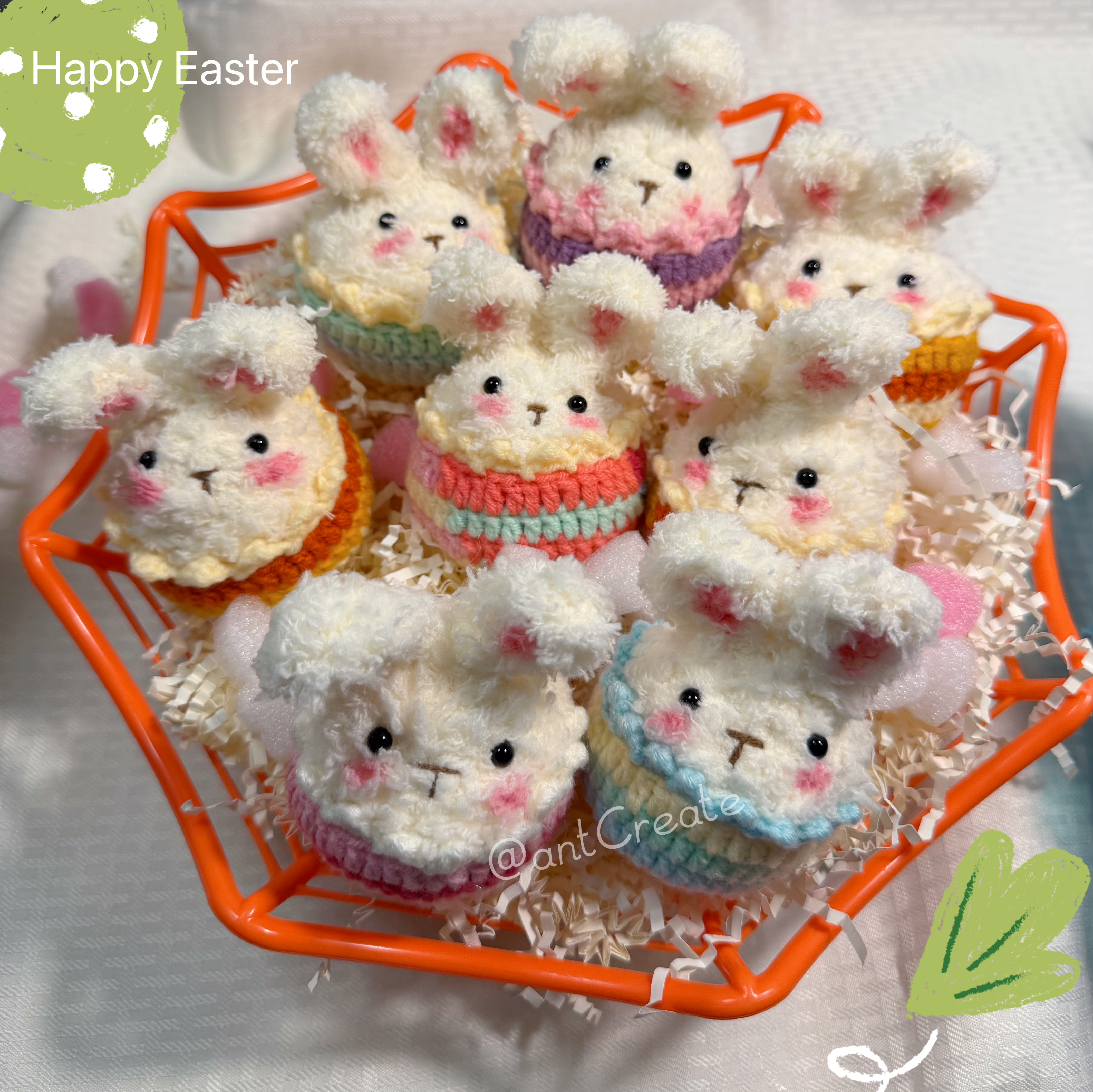 Handmade Crochet Bunny Egg