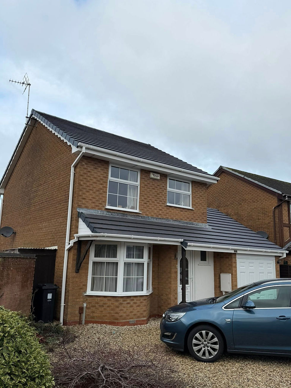 Big job completed in yate with new tiles, dry ridge kit and dry verge system complete re roof new felt and battens