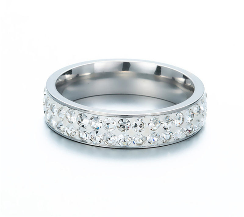 Thumbnail: Aurora Crystal Eternity Ring