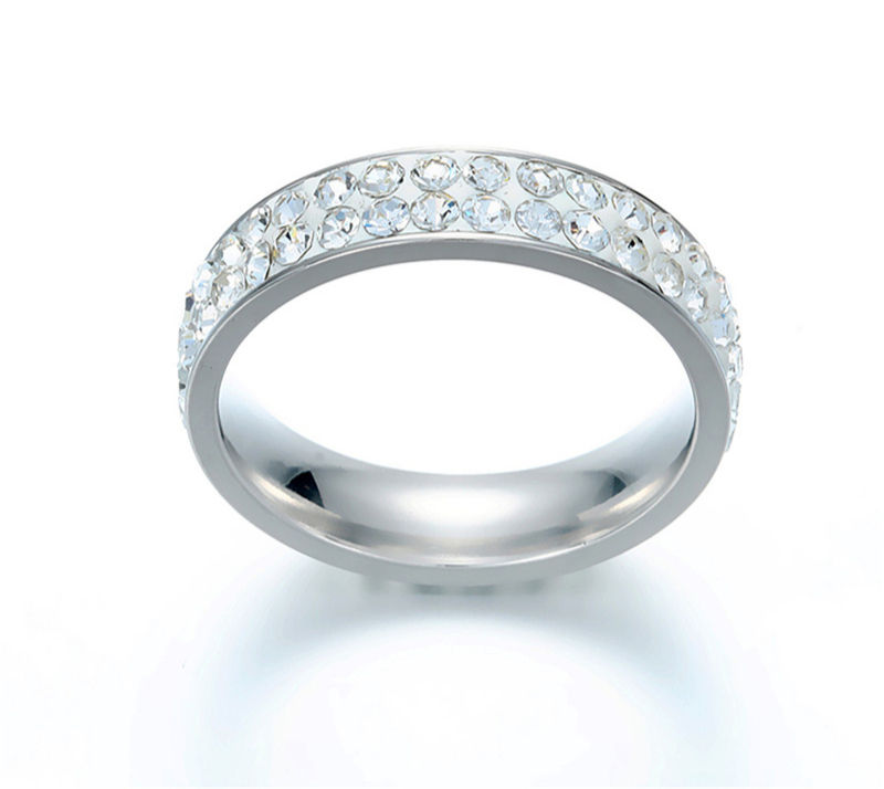 Thumbnail: Aurora Crystal Eternity Ring