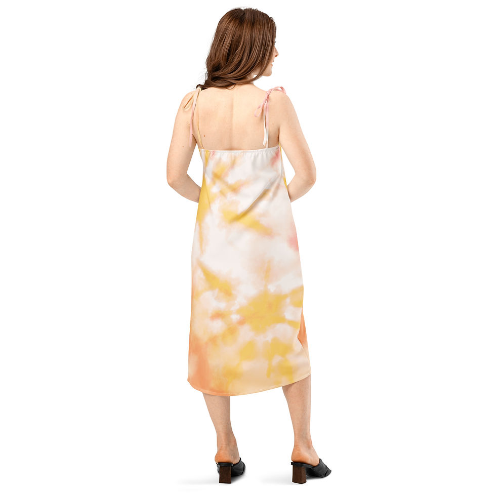 Thumbnail: Tie-strap midi dress - Sun