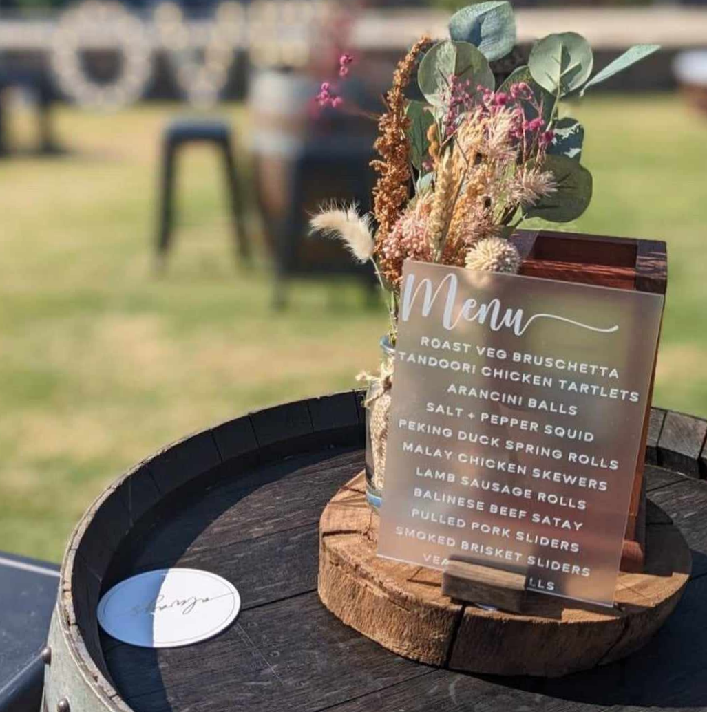 WOODEN CENTRE PIECES