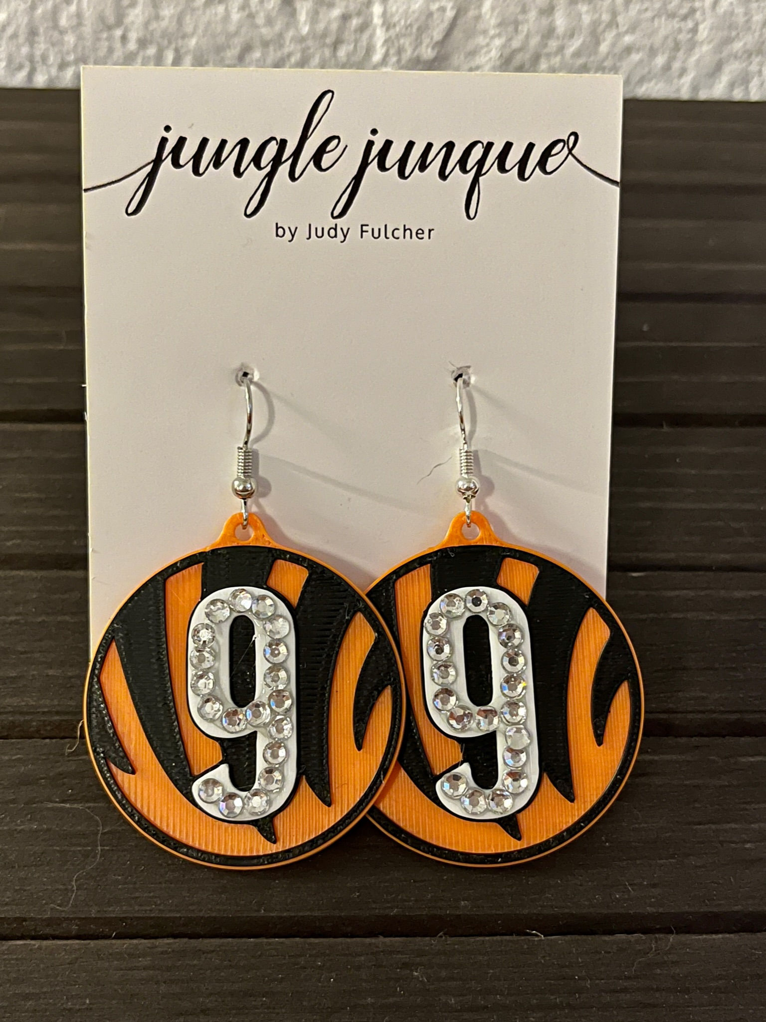 #9 Burrow CLEAR Bling Earrings 