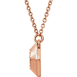 Thumbnail: 14K Yellow .08 CTW Diamond Geometric 16.5" Necklace