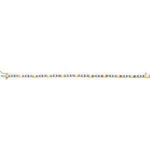 Thumbnail: 14K Yellow & White 1 3/4 CTW Diamond Line Bracelet