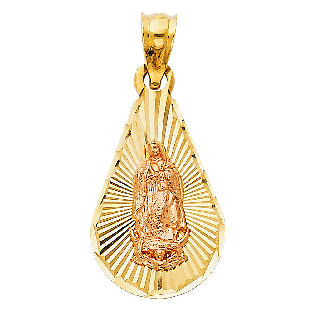 14K 2T OUR LADY OF GUADALUPE PENDANT