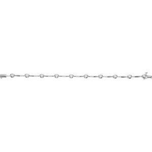 Thumbnail: 14K White 1 CTW Diamond Line 7 1/2" Bracelet