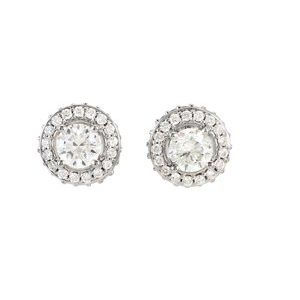 Thumbnail: 14K White 1 CTW Diamond Earrings