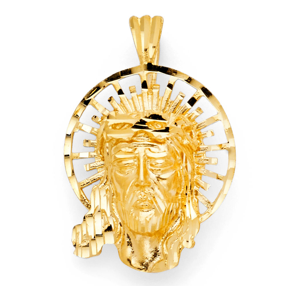 14KY JESUS CHRIST HEAD PENDANT