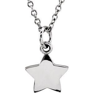 Thumbnail: 14K Yellow Tiny Posh® Star 16-18" Necklace