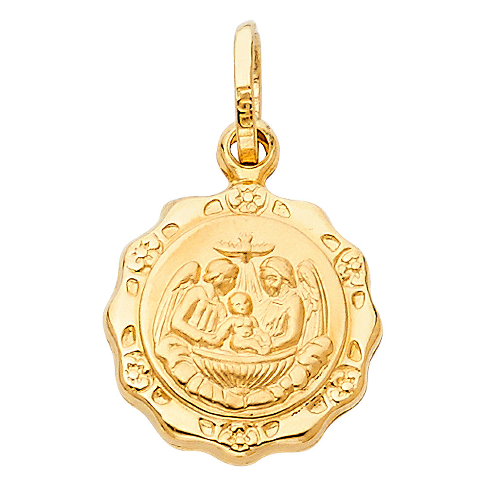 14KY BAPTISM PENDANT BIG