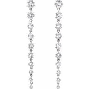 Thumbnail: 14K White 2 CTW Lab-Grown Diamond Earrings