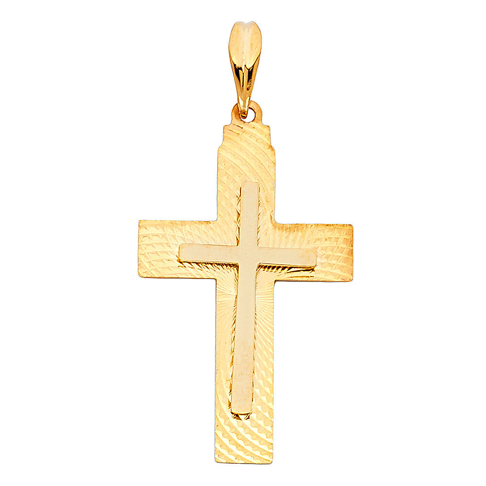 14KY CROSS PENDANT