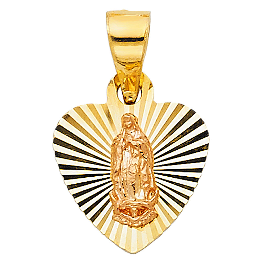 14K 2T OUR LADY OF GUADALUPE PENDANT
