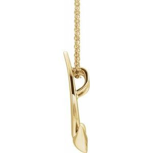 Thumbnail: 14K White Holy Spirit Dove 16-18" Necklace