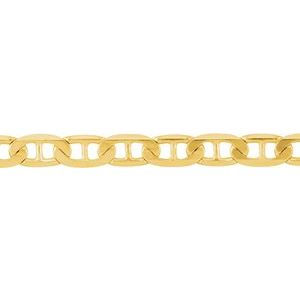 Thumbnail: 14K Yellow 3.7 mm Solid Curbed Anchor 7" Chain