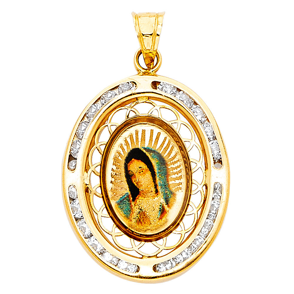 14KY RELIGIOUS CZ PENDANT