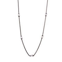 Thumbnail: 36 Inches Diamond Cut Oval Multi-Plated Italian Necklace