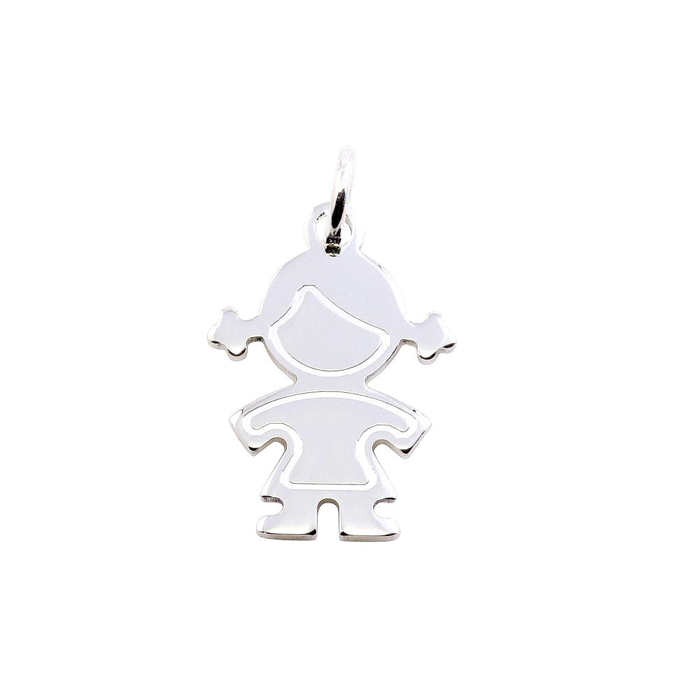 Girl Sterling Silver Pendant