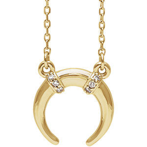 Thumbnail: 14K White .03 CTW Diamond 16-18" Necklace