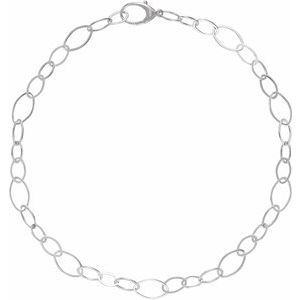 Sterling Silver Link 18" Necklace
