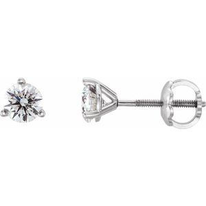 14K White 1/4 CTW Diamond Earrings