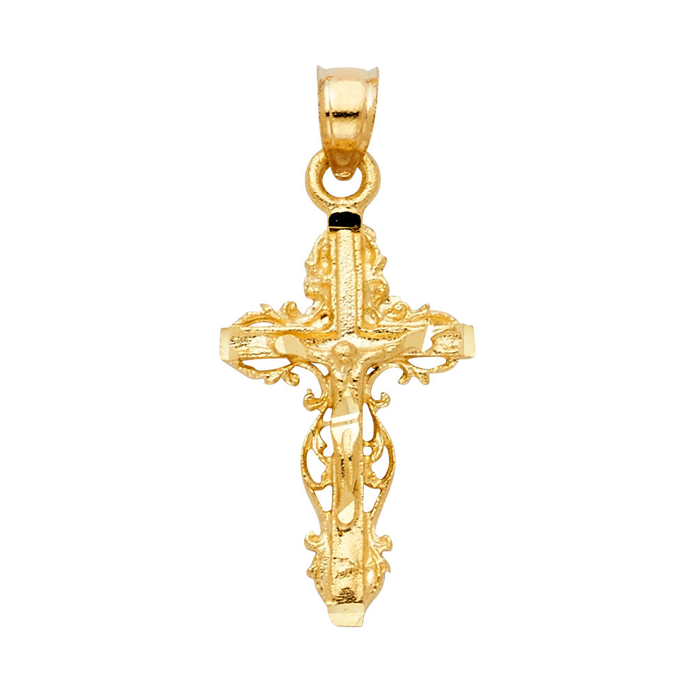 14KY FANCY CRUCIFIX PENDANT