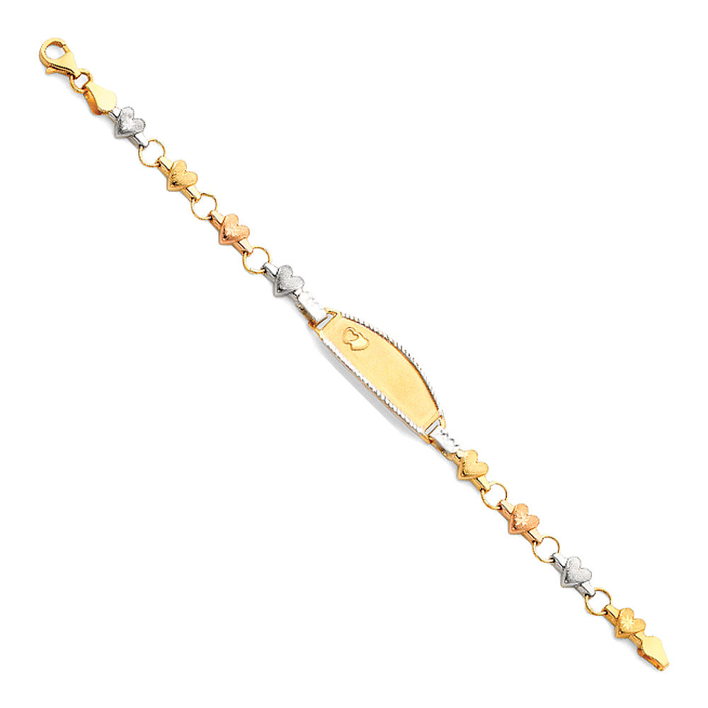 14K LIT STAMPATO ID BRACE FOR JUNIOR