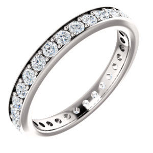 **14K Rose 3/4 CTW Diamond Eternity Band