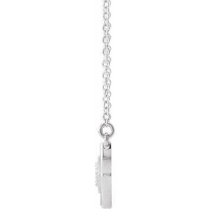 Thumbnail: 14K White Vintage-Inspired Bar 16" Necklace